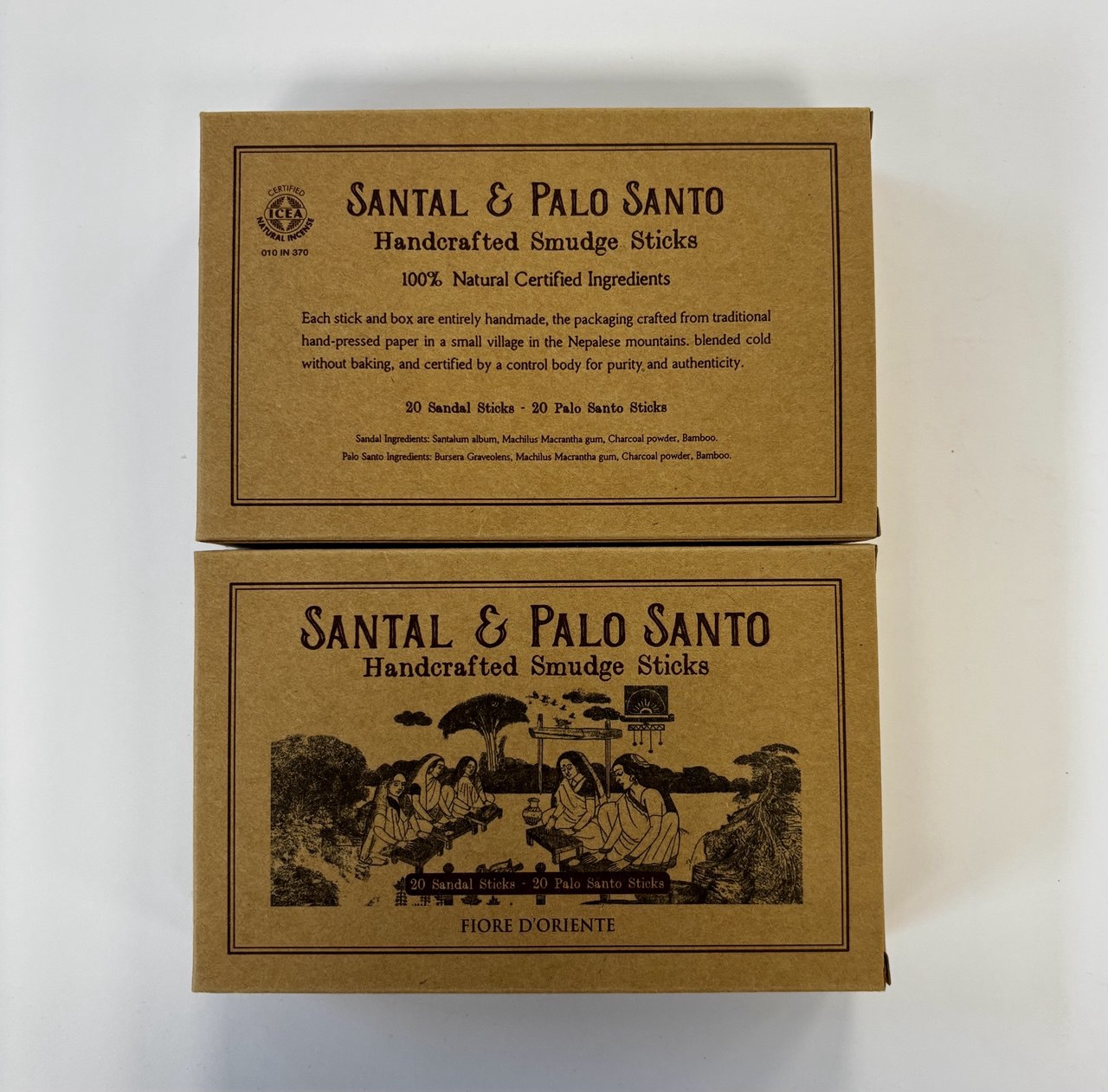 100% természetes, smudge füstölőpálcika ICEA minősítéssel - belső béke, középpont, áldás, tisztítás, pozitív energiák